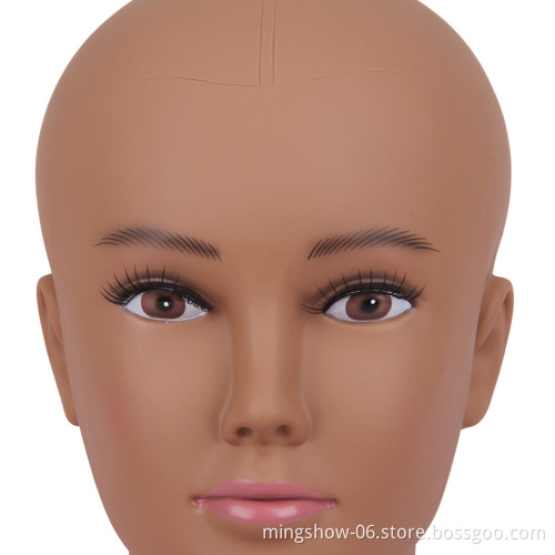 Qingdao mannequin afro head with stand  female mannequin head for wig display